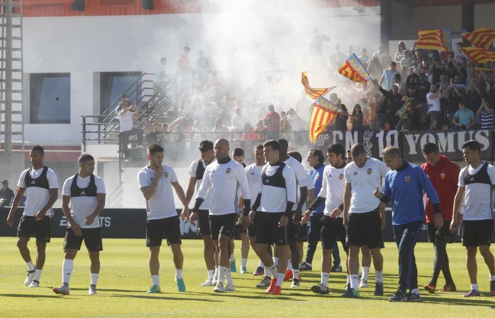 Espectacular entrenamiento del Valencia CF