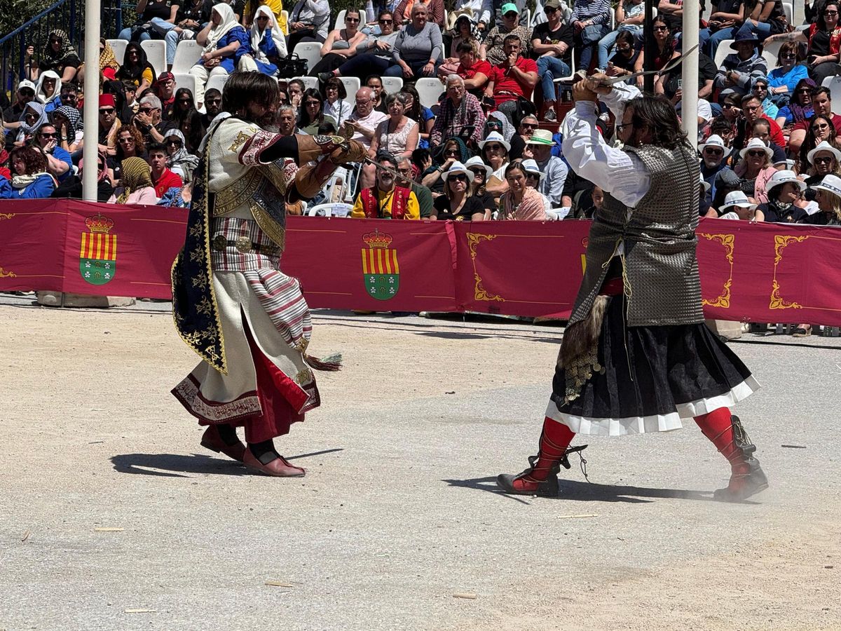 Un momento del combate