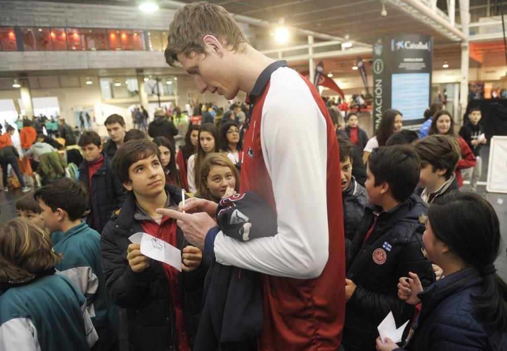 Niños en la Fan Zone de la Copa del Rey A Coruña