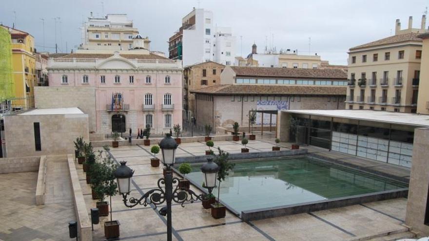 La plaza de la Almoina que alberga el Centro Arqueológico