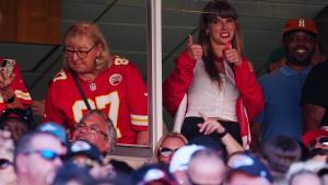 Taylor Swift en el partido de Travis Kelce