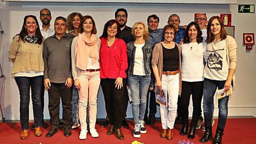 Els membres de la candidatura d&#039;ERC de Sant Fruitós a les municipals