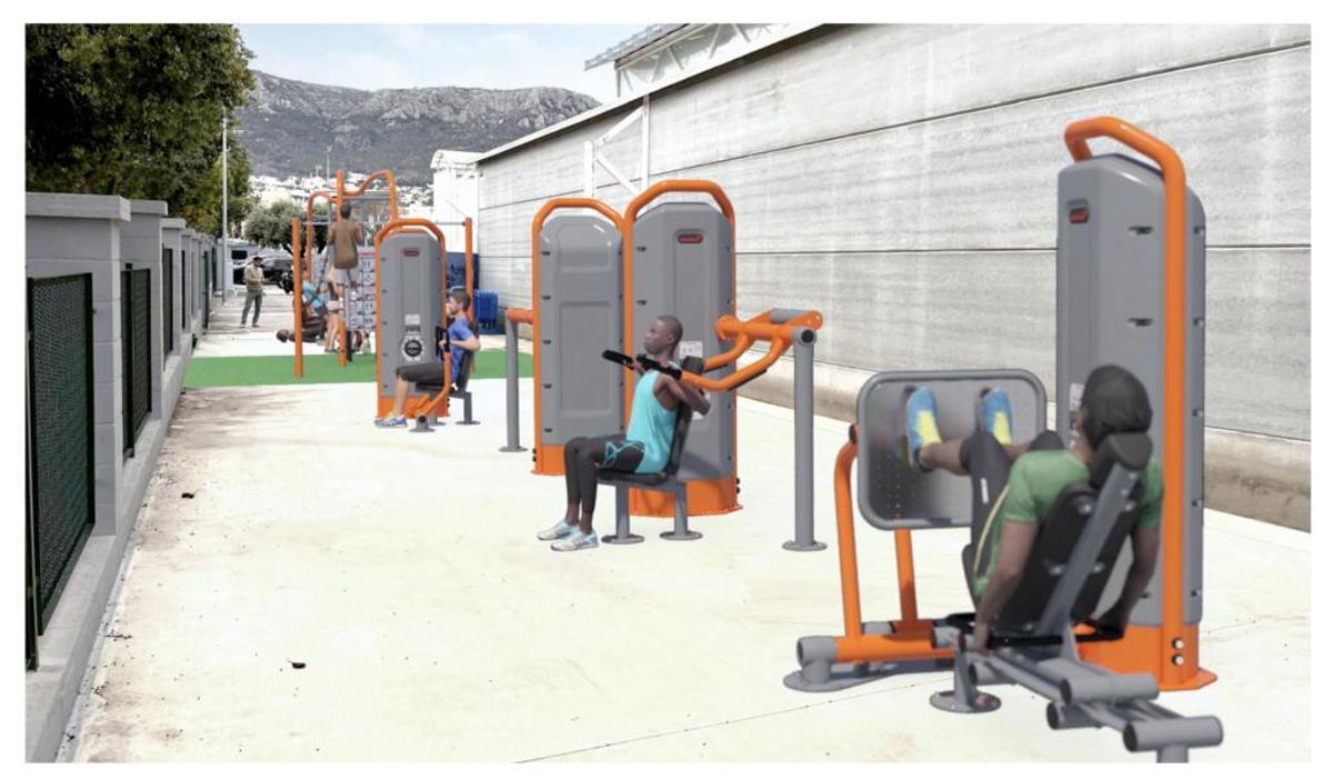 Recreación del gimnasio