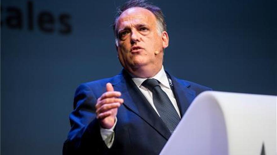 Javier Tebas matiza sus declaraciones de la pasada semana