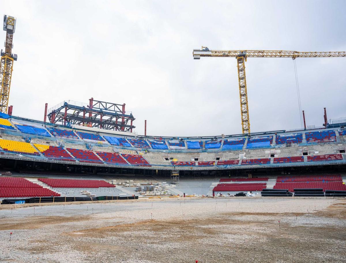 S’aixeca la tercera graderia del nou Camp Nou S’aixeca la tercera graderia del nou Camp Nou