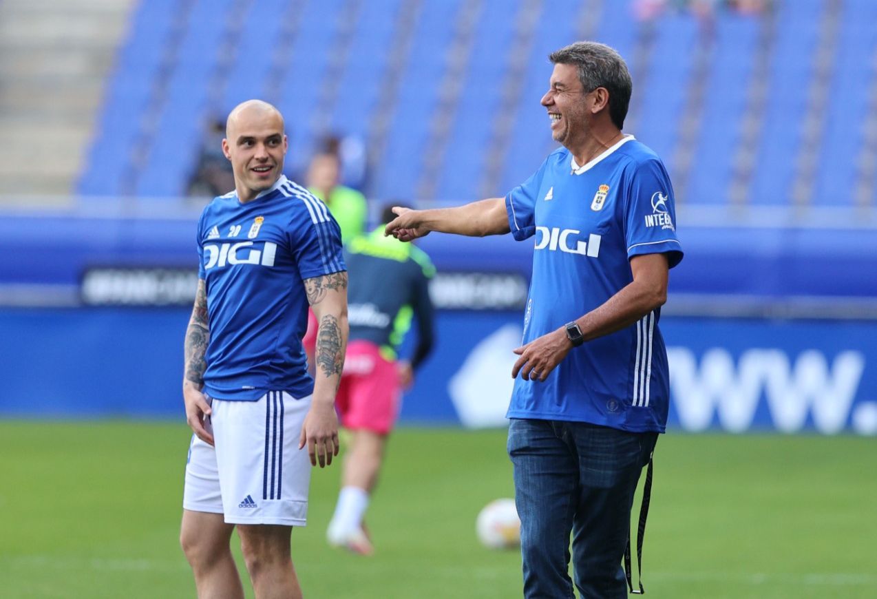 Los mejores momentos del Real Oviedo - Leganés, que ha contado con la presencia de Arturo Elías en el césped