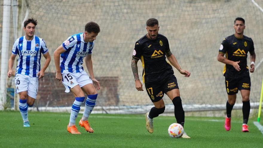 Nichts zu holen gab es für Atlético Baleares (schwarze Shirts) bei Real Sociedad B.