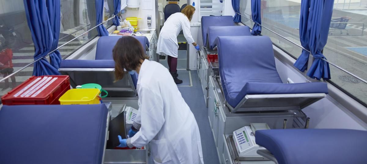 Una campaña de donación de sangre