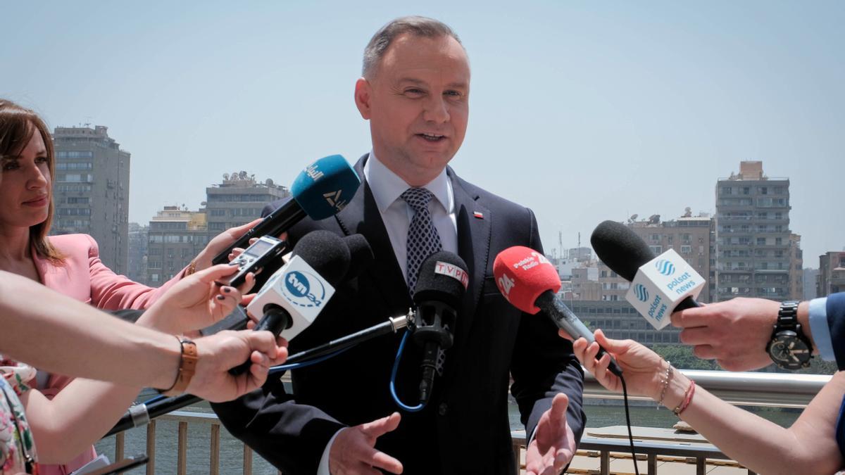 Polish President Andrzej Duda visits Cairo