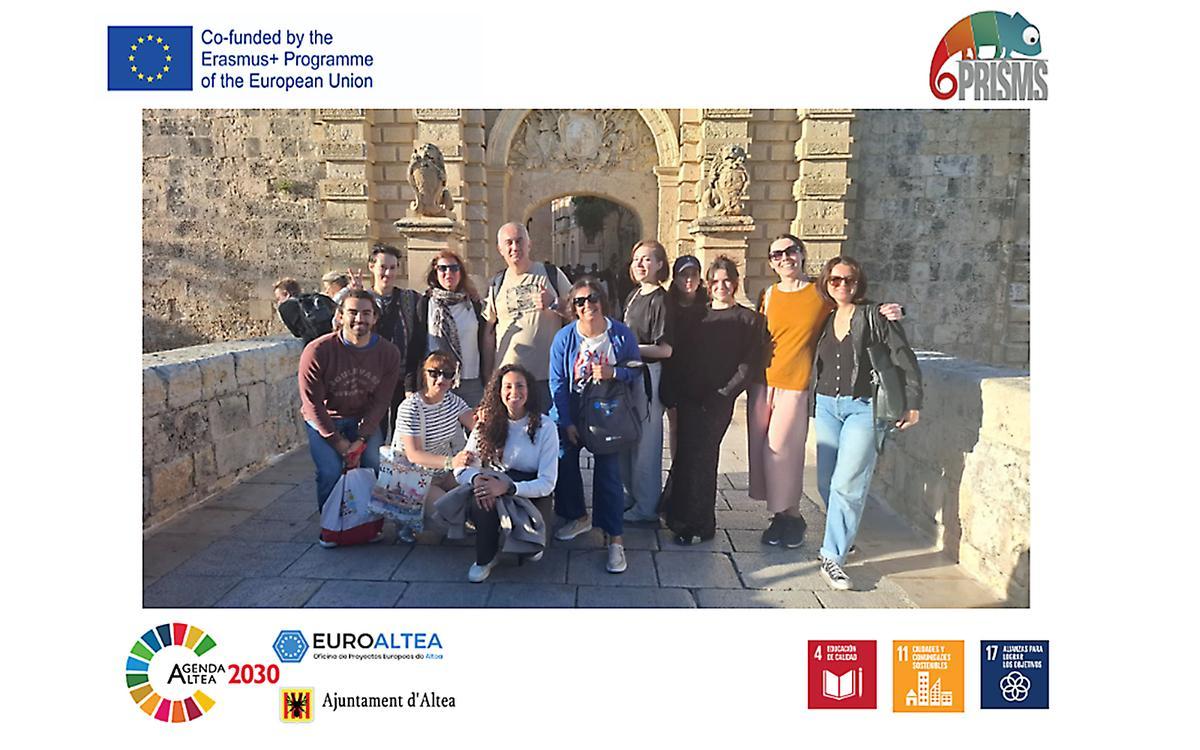 Grupo del encuentro de ERASMUS+ en Malta a donde ha asistido una delegación de Altea.