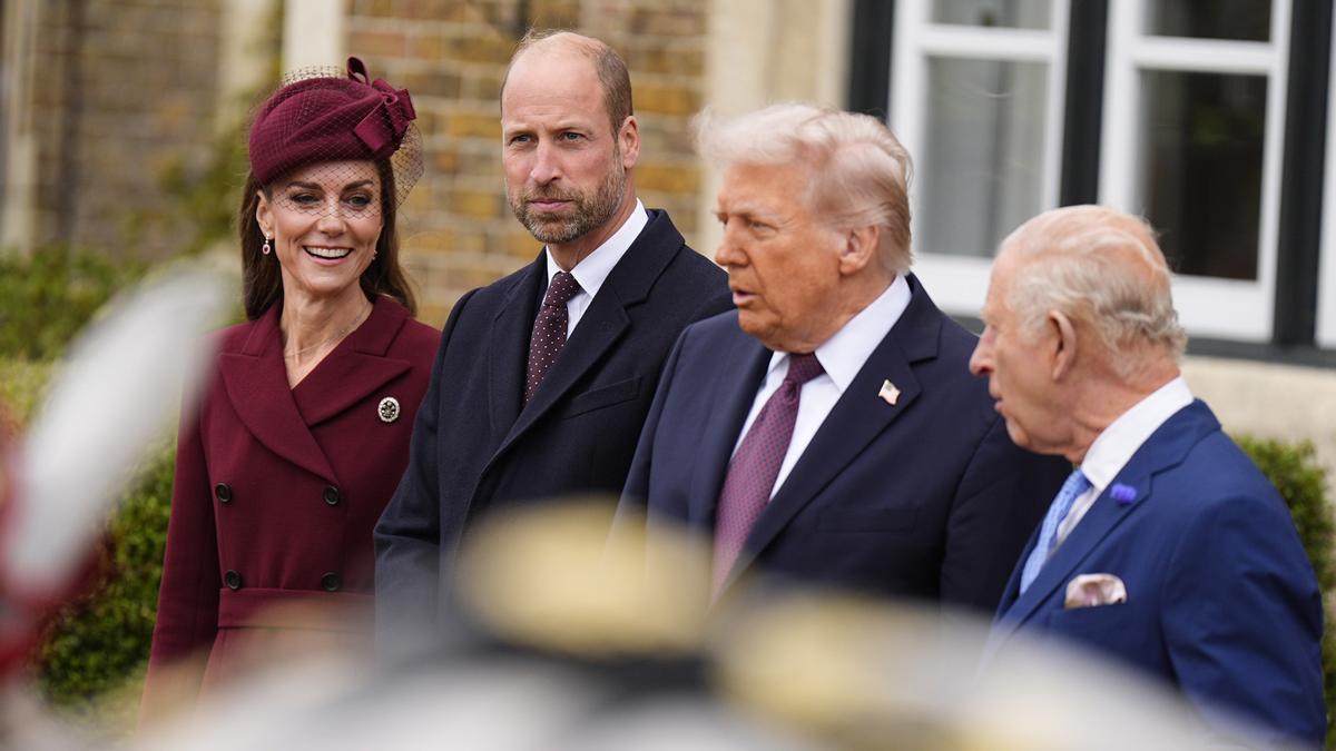 Donald Trump y Melania Trump, en su segunda visita de estado al Reino Unido.
