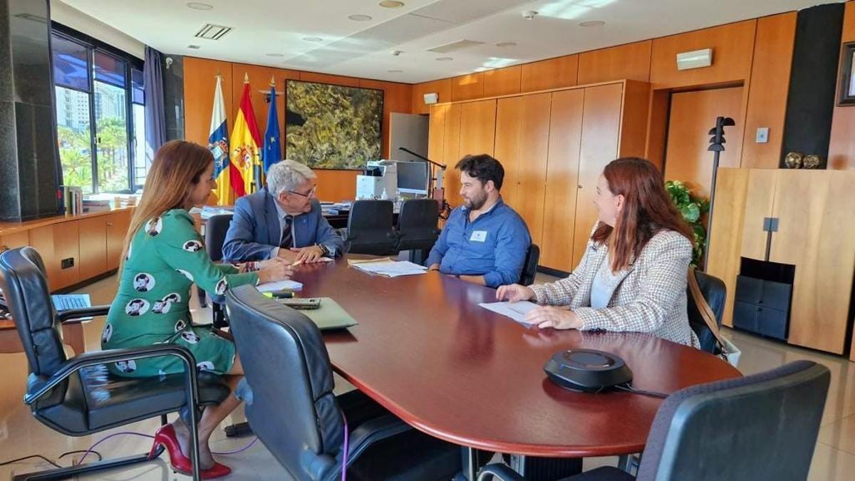 Desde la izquierda, Carla Vallejo, Julio Pérez, Airam Puerta y Mónica Ceballos.