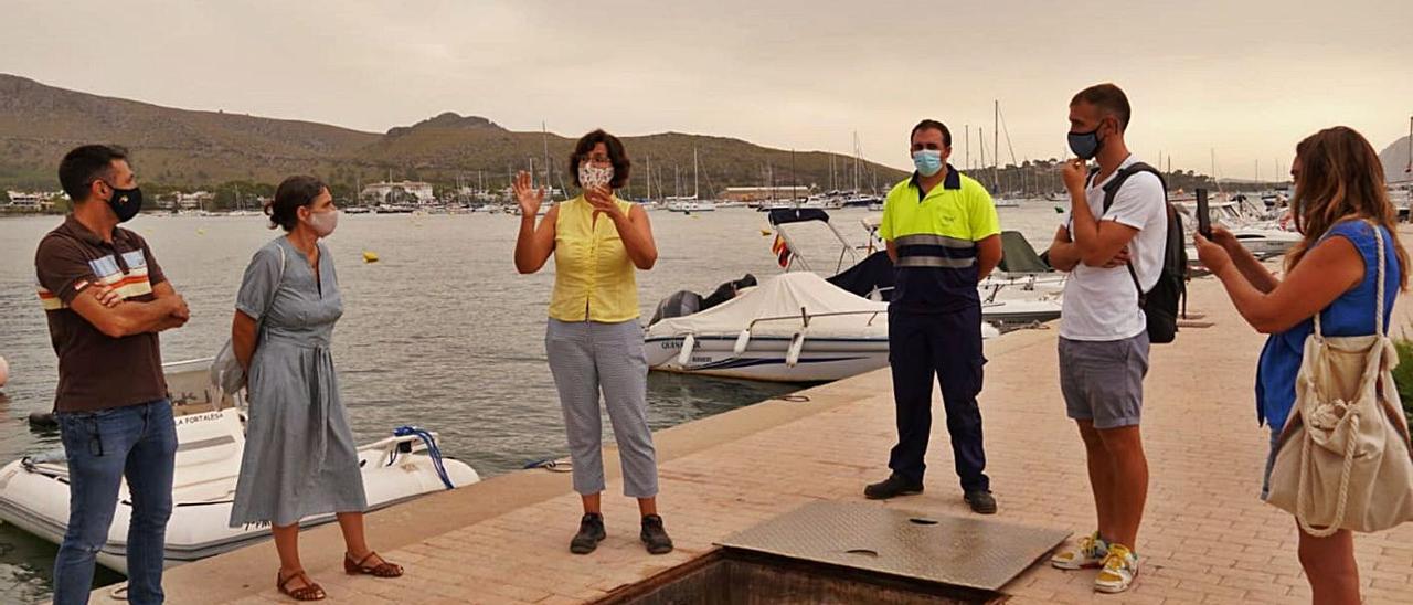 Personal de Abaqua hizo pruebas ayer en su propia red de saneamiento en el Port de Pollença.