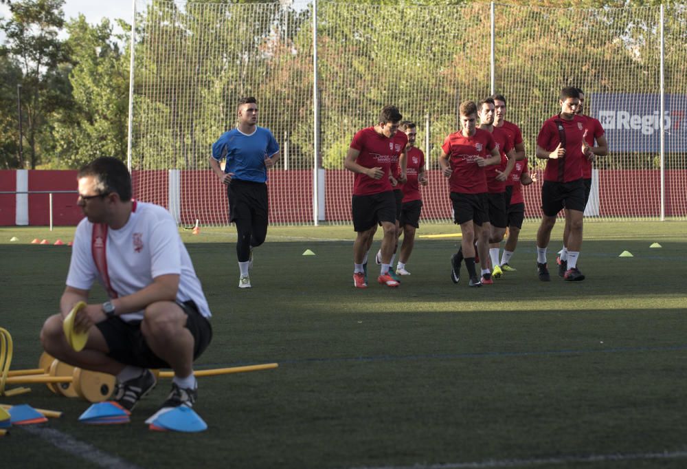 Primer entrenament  del CE Manresa