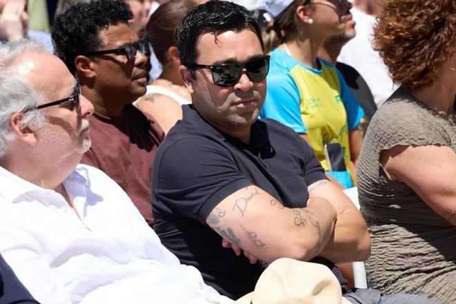 Joan Laporta y Ronaldinho en la inauguración del Paseo de las Estrellas de Castelldefels, en imágenes