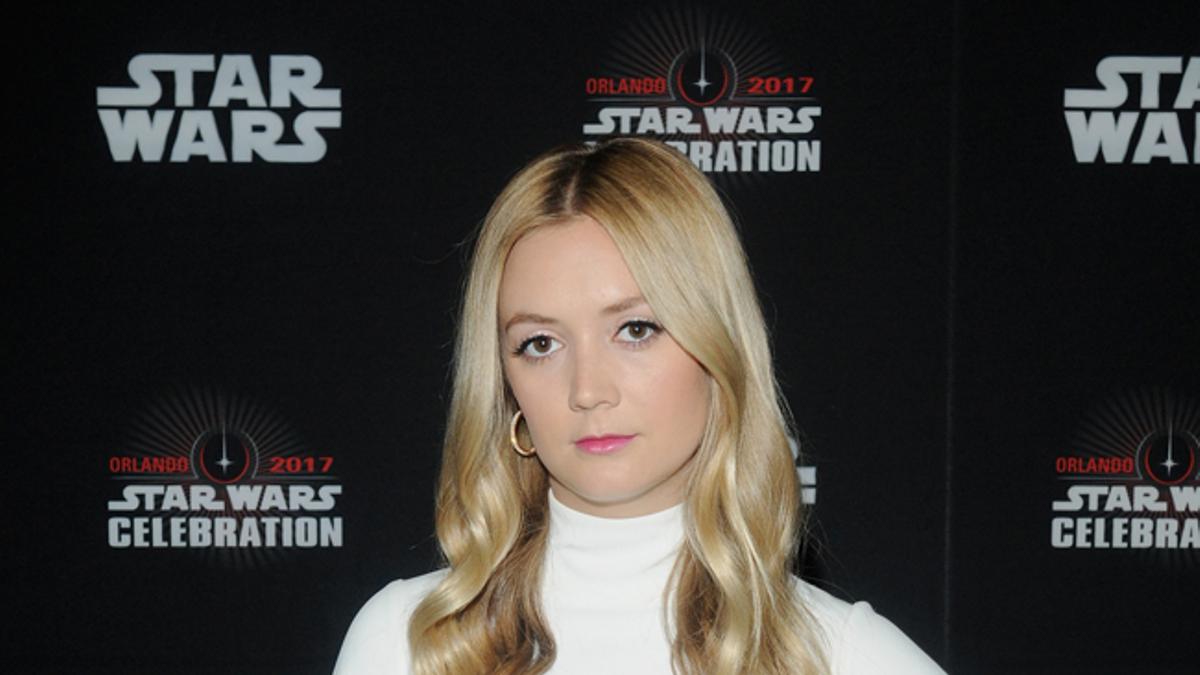 Billie Lourd en la celebración de los 40 años de 'Star Wars' en 2017