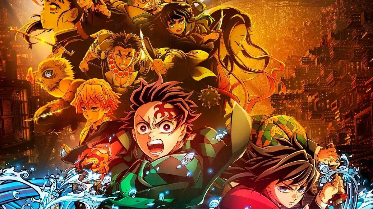Cartel de la última película de Kimetsu No Yaiba, 'Castillo infinito'