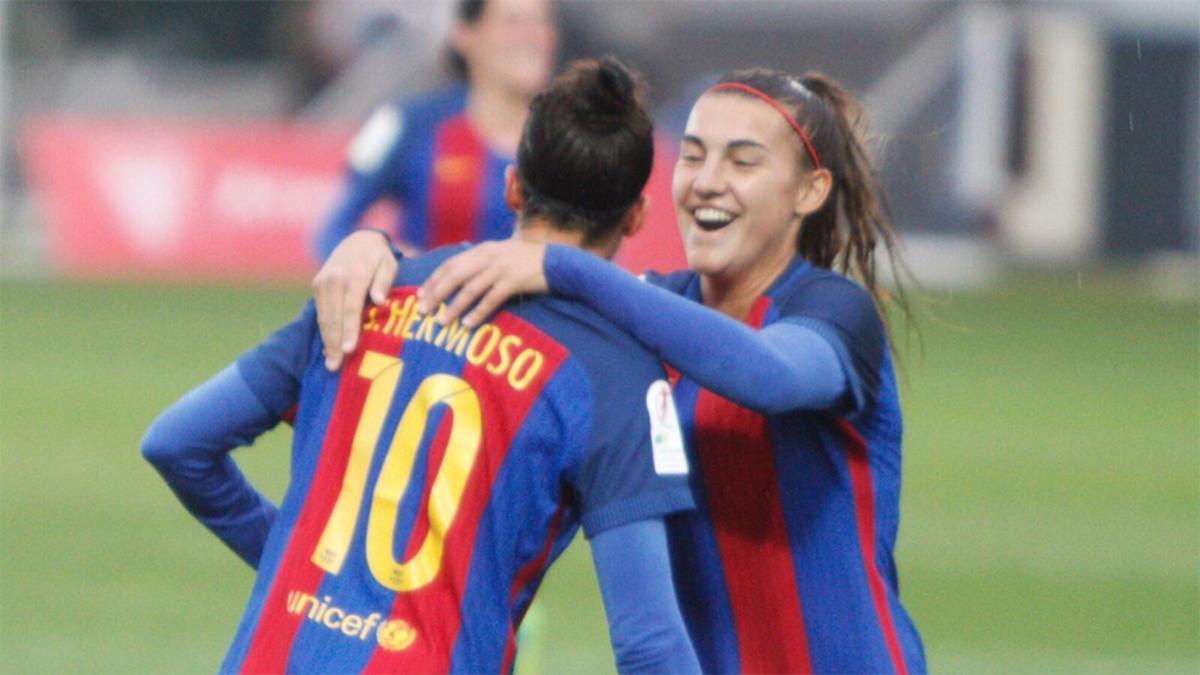 Jenni Hermoso anotó un 'hat trick' ante el Athletic