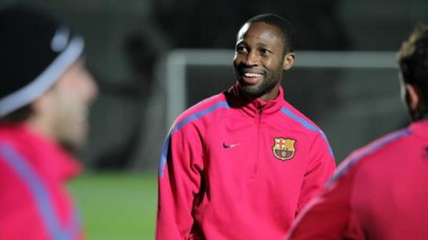 Seydou Keita quan jugava al Barça