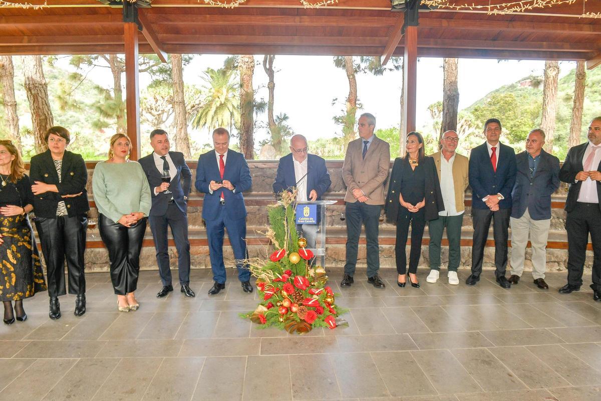 Brindis del presidente del Cabildo en el Jardín Canario