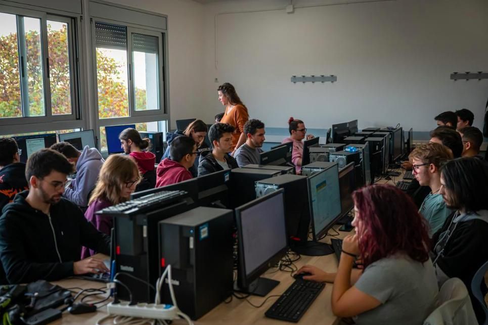 Aula del Institut Tecnològic de Barcelona (ITB), centro referente en FP en Catalunya.