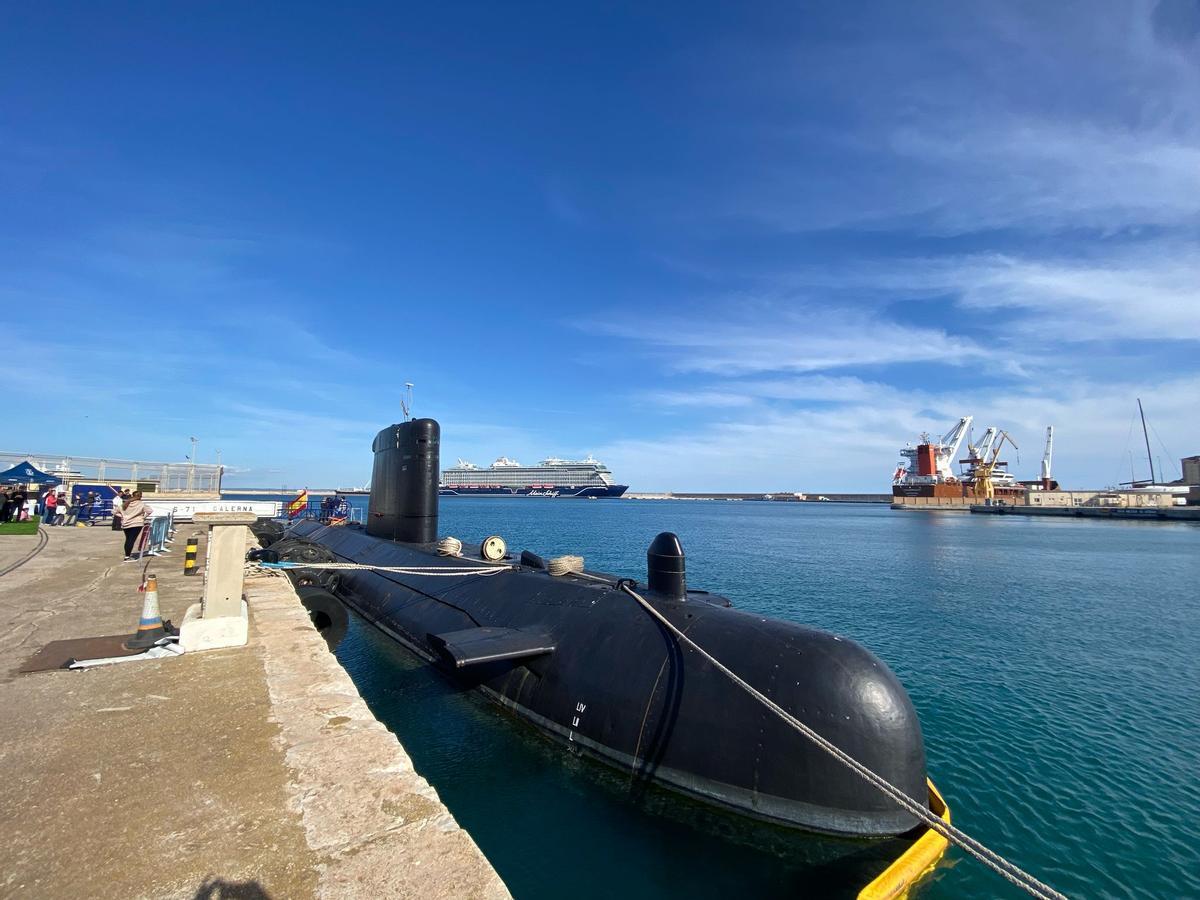 El submarino S-71 'Galerna', en su anterior visita a Palma, el 25 de abril de 2025