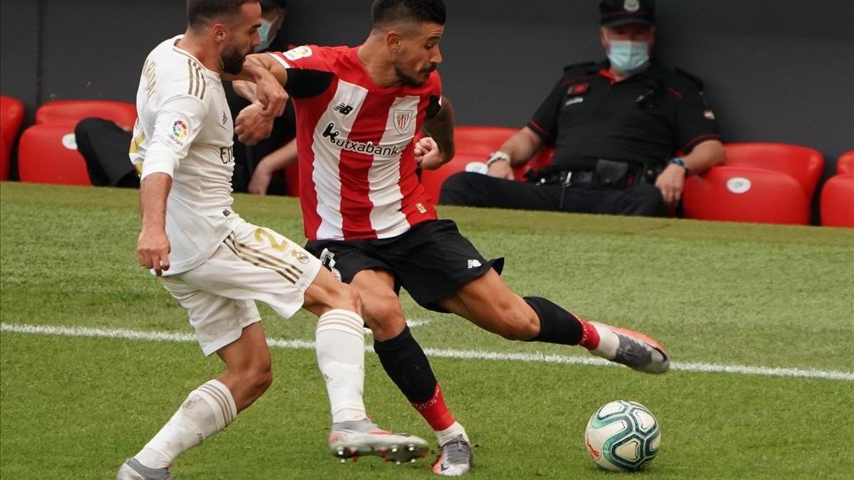 segea54006405 dani carvajal of real madrid and unai nunez of athletic club200709105625