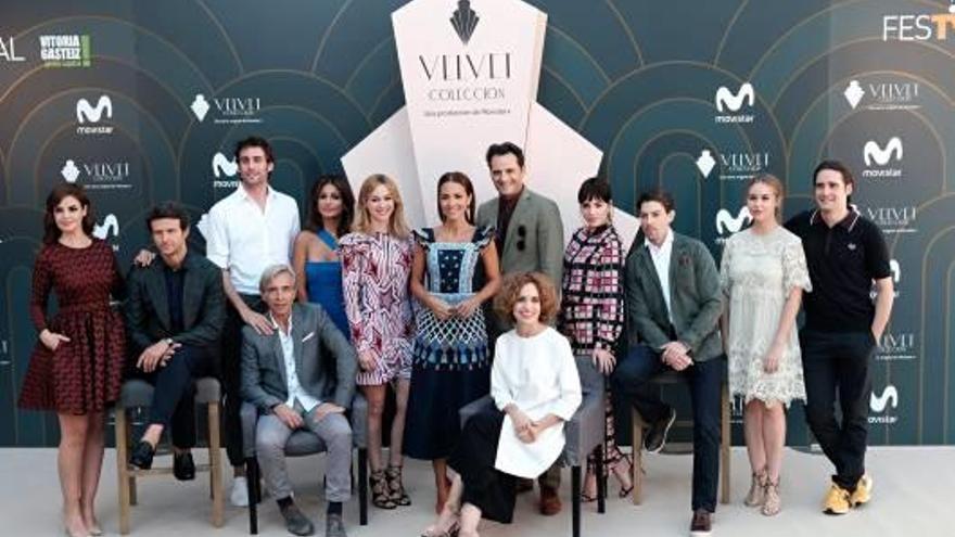 Els actors de «Velvet», durant la presentació de la temporada.