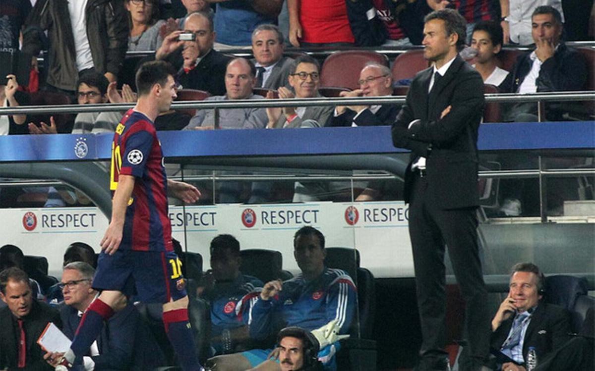 El futuro de Luis Enrique pasa por reconducir su relación personal con Messi El futuro de Luis Enrique pasa por reconducir su relación personal con Messi