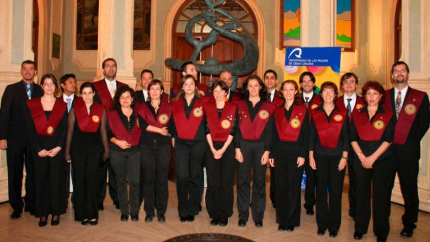 El Coro Schola Cantorum de la ULPGC.