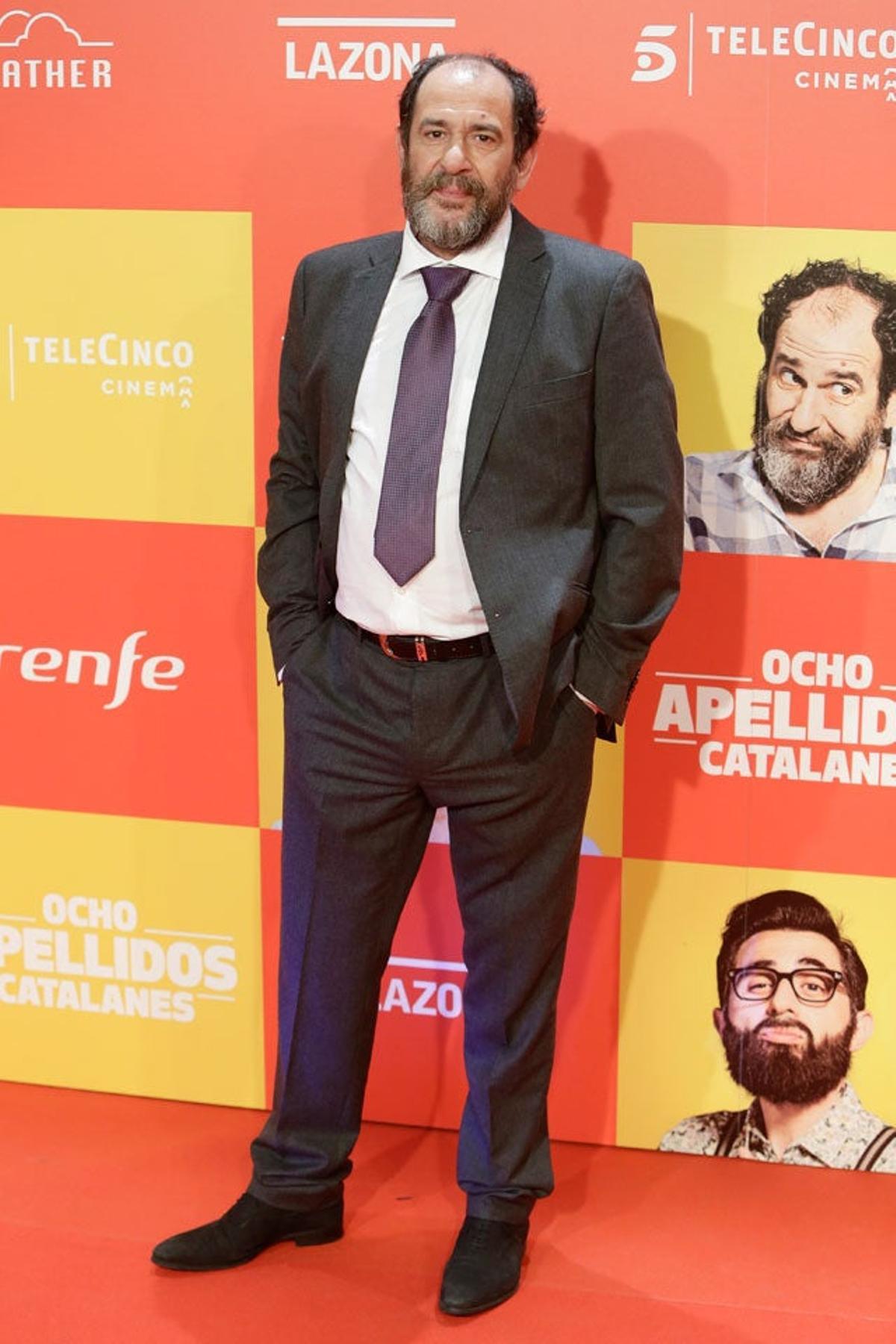 Karra Elejalde, en la première deOcho apellidos catalanesen Madrid.