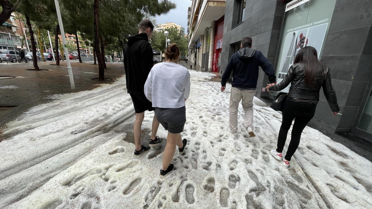 Granizo y tormentas en Barcelona