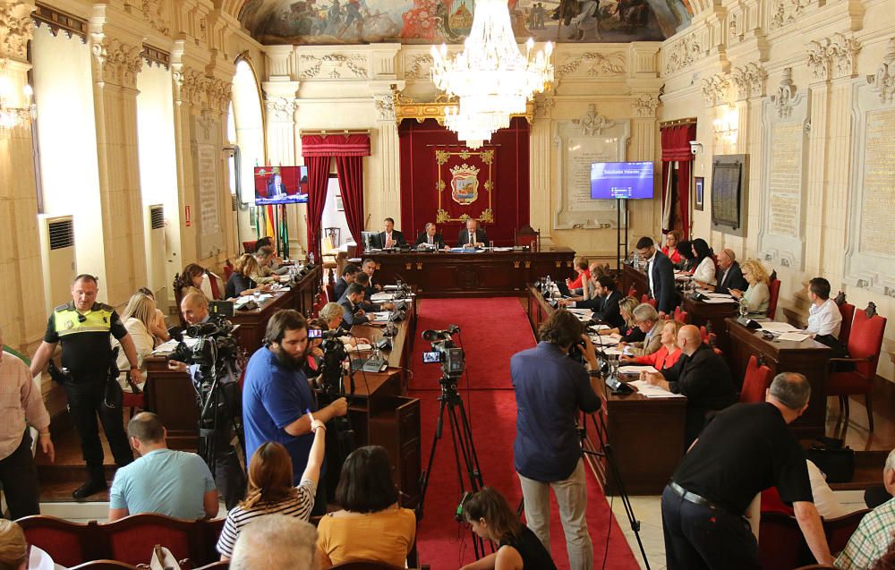 La sesión plenaria de finales de mayo tuvo como tema principal el debate sobre el metro de Málaga.