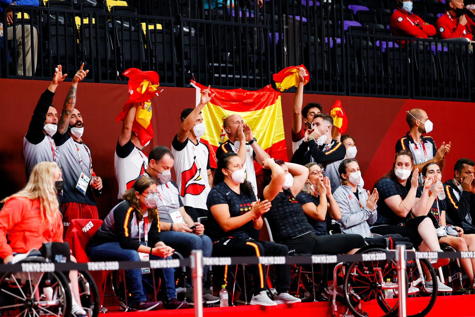 La selección paralímpica de baloncesto española, tras caer contra EEUU
