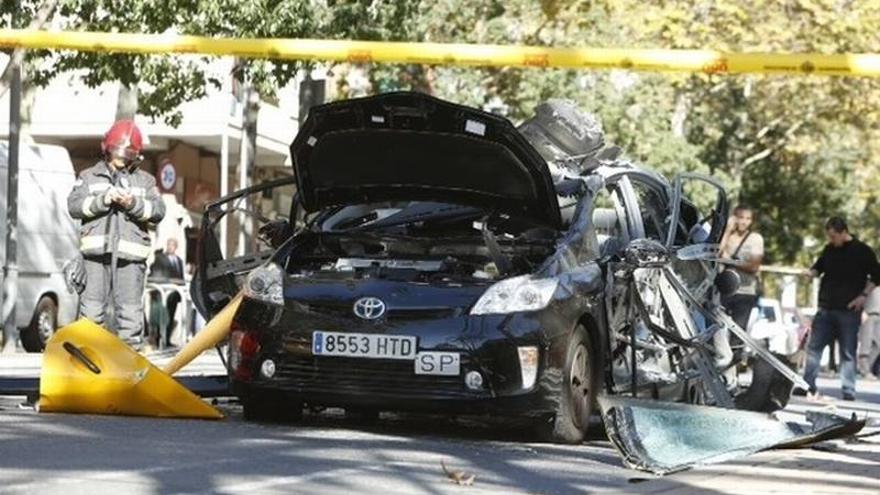 Dados de alta los tres heridos por la explosión de un taxi a gas en Barcelona