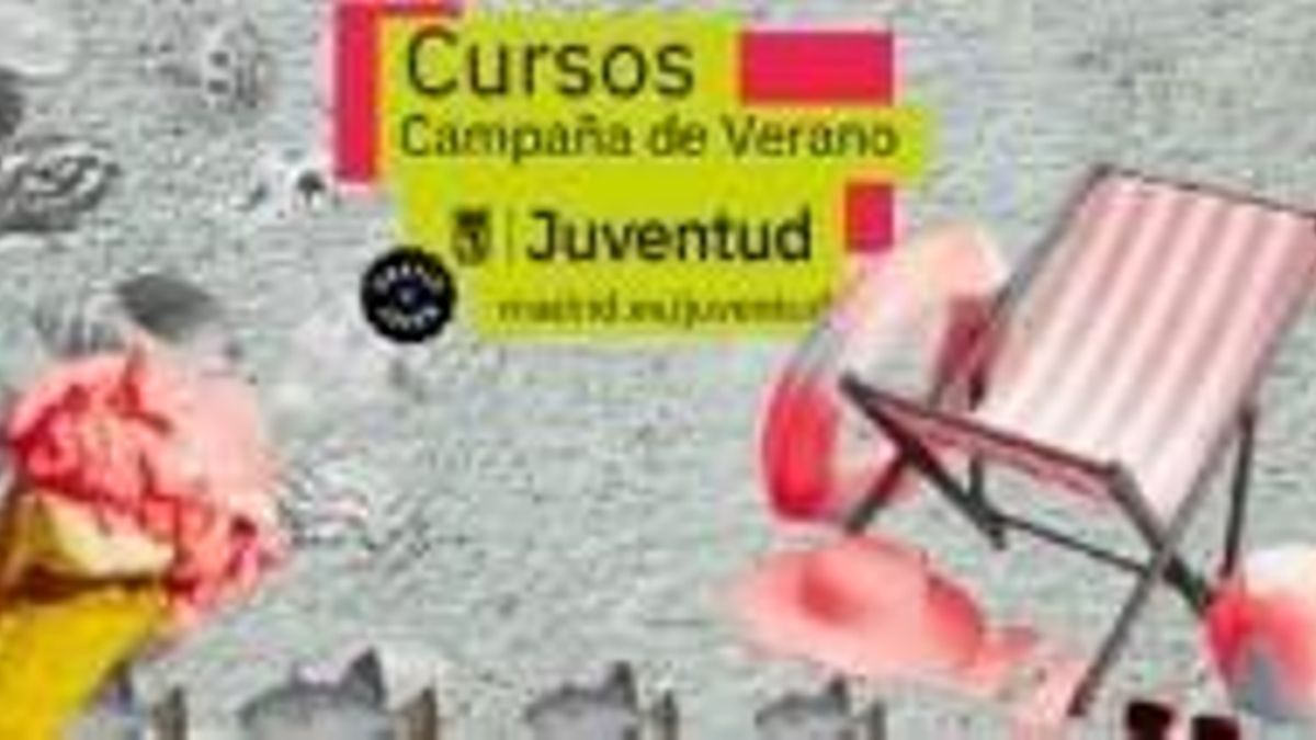 Cartel de los cursos de verano en Madrid.