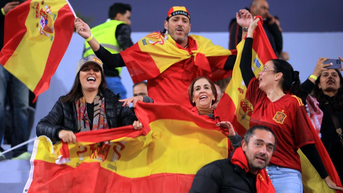 Aficionados de España en Amán.