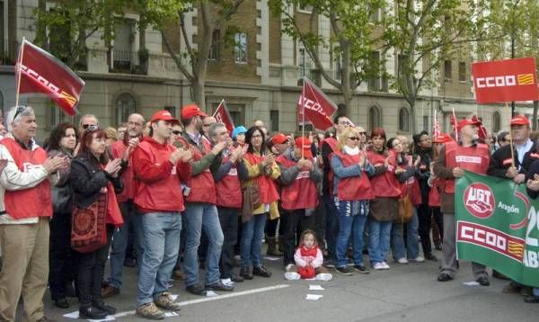 Manifestación contra los recortes en Zaragoza