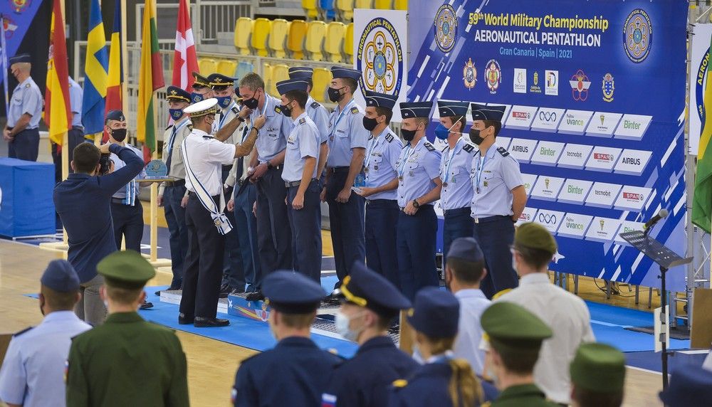 Ceremonia de clausura del Mundial de pentathlon aeronáutico