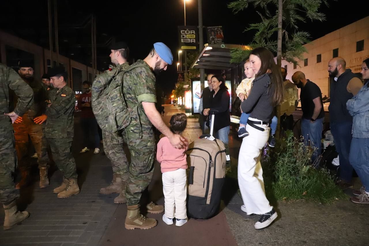 La llegada de los militares de la BRI X desde el Líbano