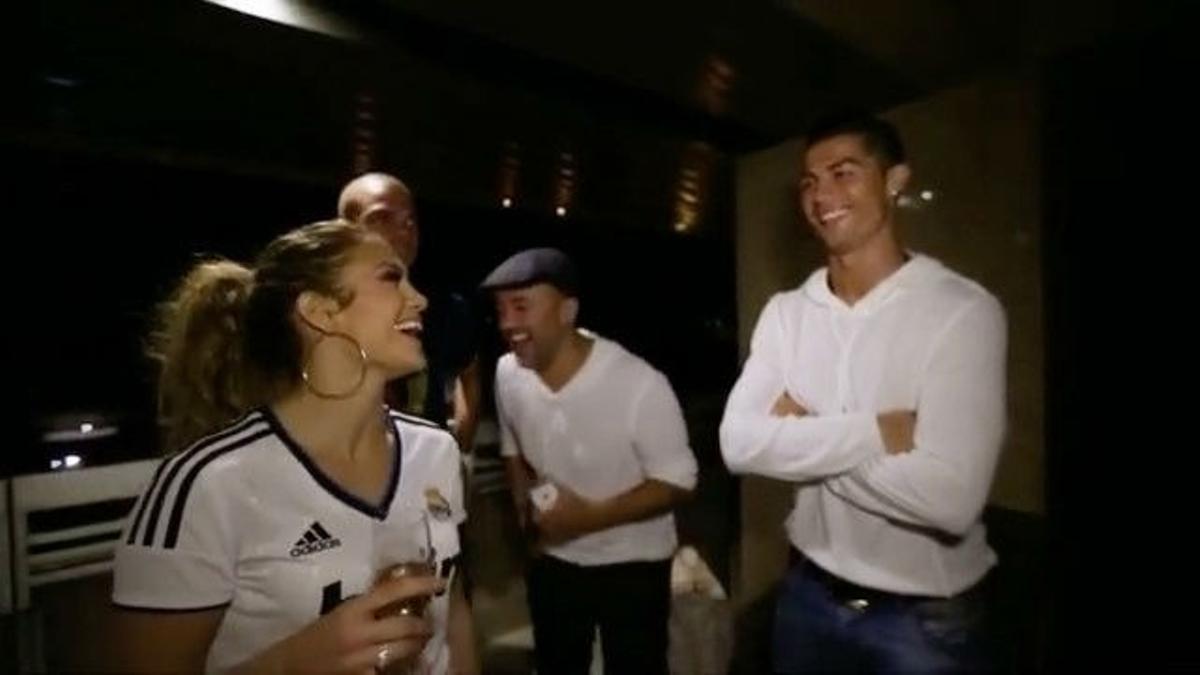 Jennifer López presentó a su prima a Cristiano Ronaldo