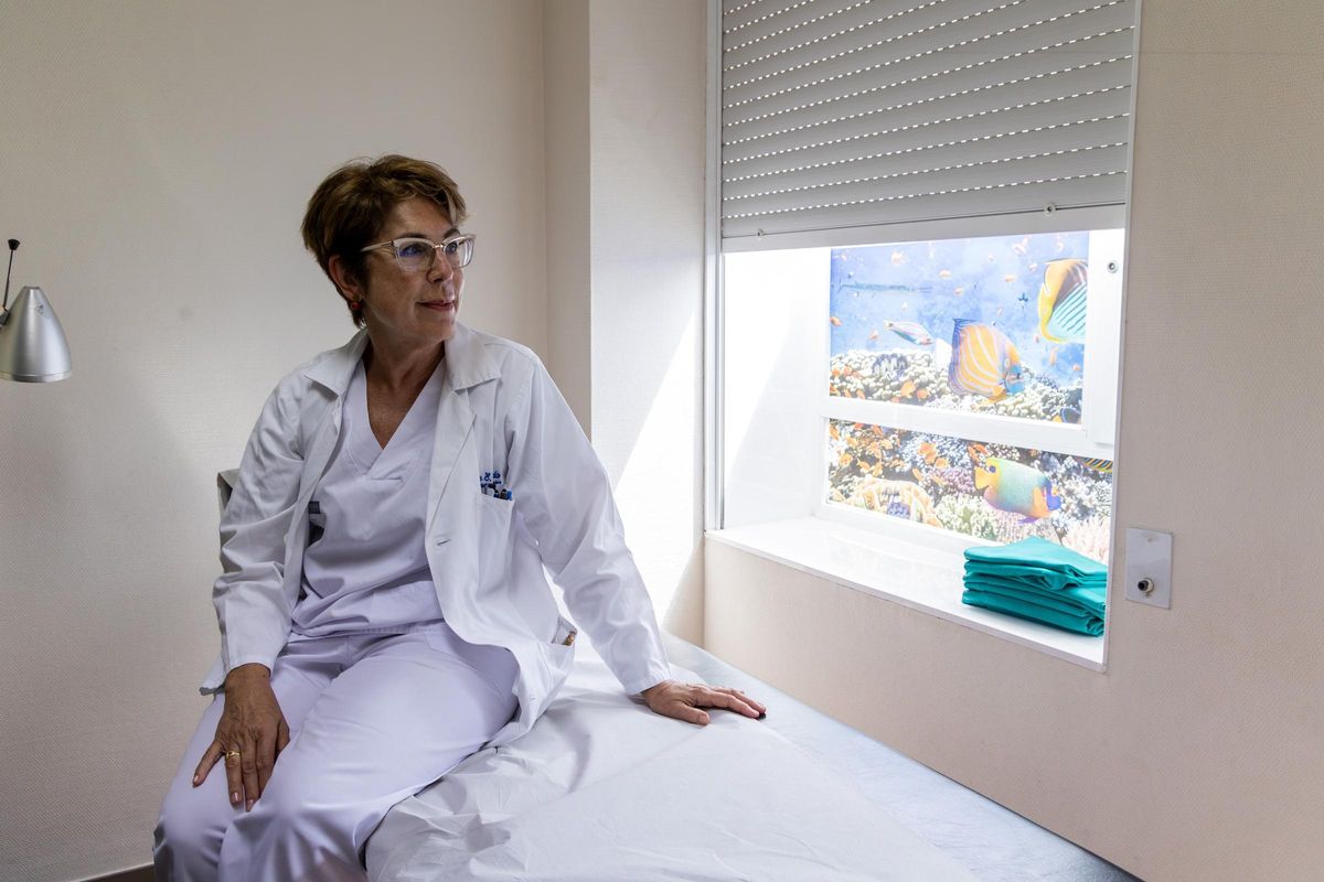 La doctora en otro momento de la entrevista