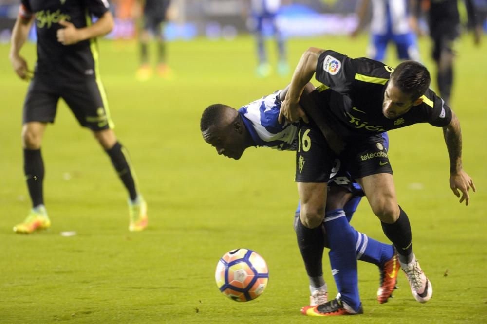 El Dépor logra la victoria ante el Sporting