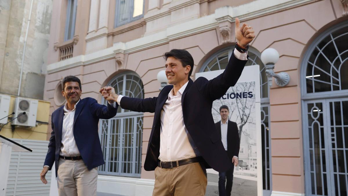 Xàtiva. CTR. Presentación candidatura del PP. Marcos Sanchis y con la presencia del presidente del PP Carlos Mazón