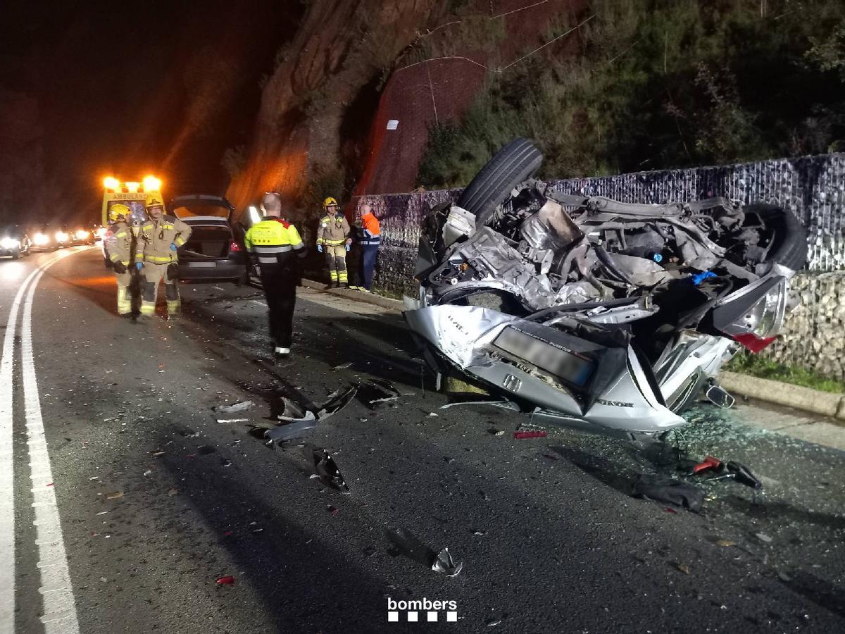 Un dels vehicles implicats en l'accident