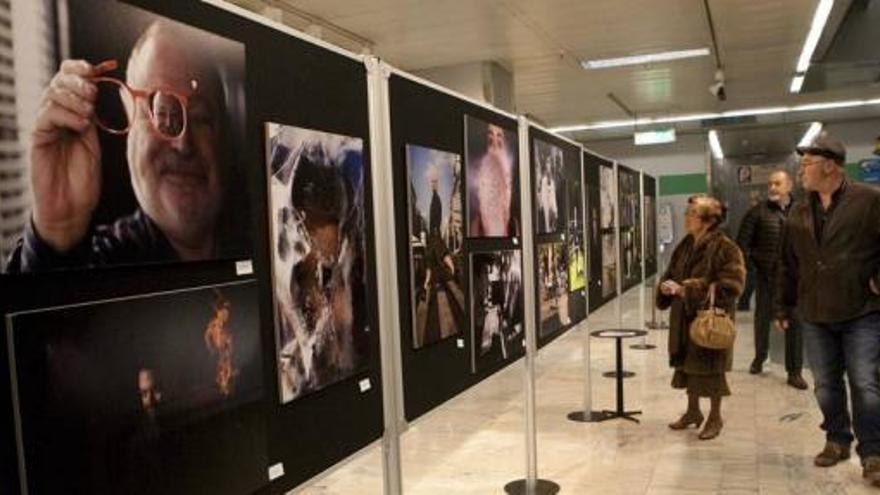 Fotografías expuestas por Ayerbe en El Corte Inglés de Oviedo el pasado mes de febrero.