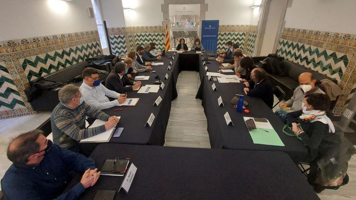 Reunió de seguiment dels acords de la Taula del Ter, ahir.  | GENERALITAT