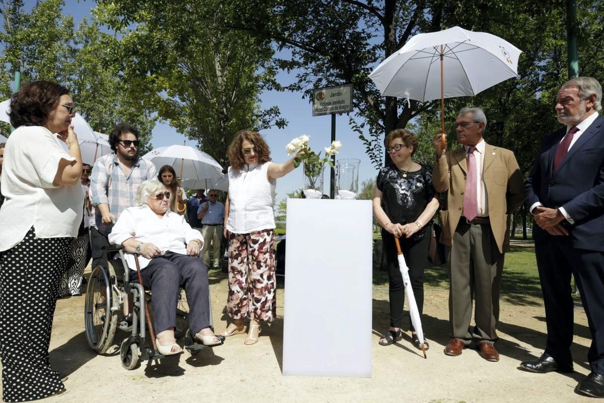 Homenaje a las víctimas del incendio del Hotel Corona