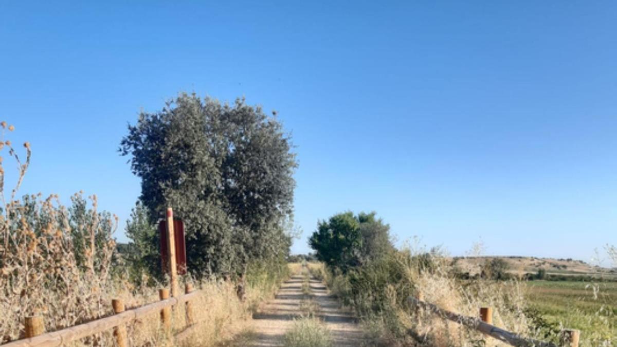 Vía Verde de la Plata a su paso por Villabrázaro