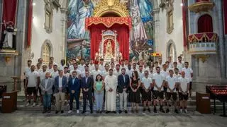 Tres jugadores del CD Tenerife, en la rampa de salida a pocos días del debut liguero